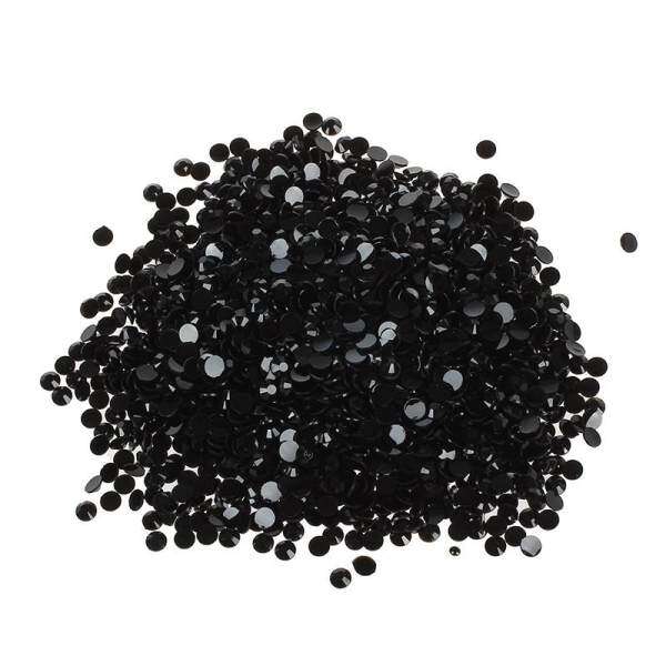 2000pcs Crystal Flatback Acrylic Rhinestones Beads Nail Art (Black) - intl Philippines