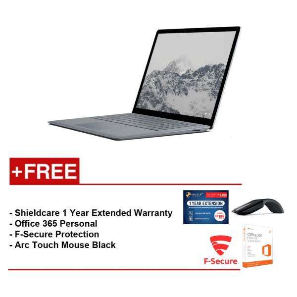 Surface Laptop Core i5/4GB RAM - 128GB + Shield Care 1Year Extended Warranty + F-Secure End Point Protection + Office 365 Personal + Arc Touch Mouse Malaysia