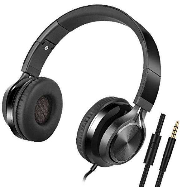 Foldable Computer Headsets, Lightweight Headphones with Microphone and 3.5mm Plug for iPhone,iPod,iPad, Android Smartphones, PC, Laptop, Mp3/mp4, Tablet Macbook Earphones … Malaysia