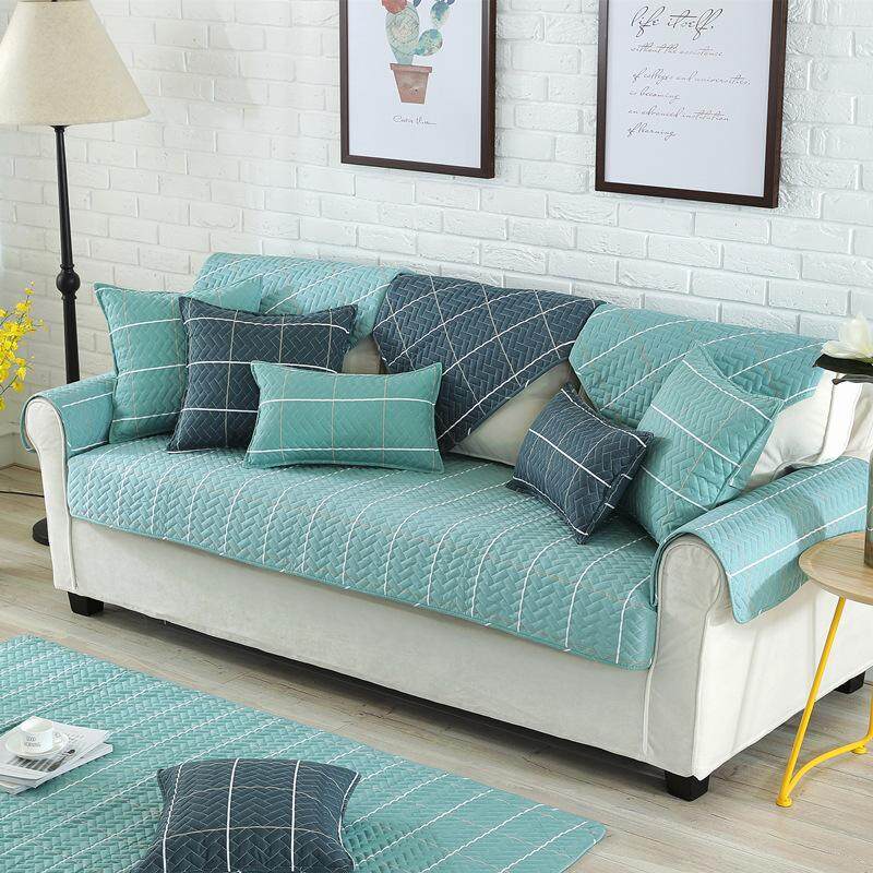 Nordic Style Magical Sofa-cover Corner Fabric Double Towel Non-slip Sofa Cover Set Slip Cover Sofa Cover#70 x 70cm Lake Blue Nordic Style Magical Sofa-cover Corner Fabric Double Towel Non-slip Sofa Cover Set Slip Cover Sofa Cover#70 x 70cm Lake Blue