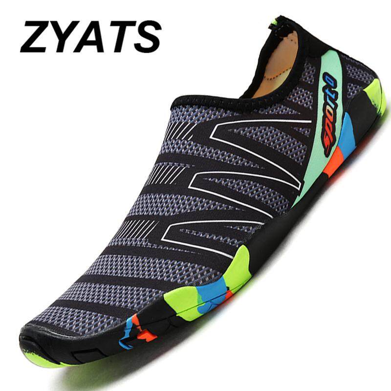 ZYATS รองเท้าน้ำผู้ชายและผู้หญิงคู่ผู้ปกครอง - รองเท้าเด็กเสื้อยืดผู้หญิงแฟชั่นคุณภาพว่ายน้ำและรองเท้าโยคะชายและหญิงท่องน้ำถุงเท้าสำหรับชายหาดรองเท้าขนาด 35-46 ZYATS รองเท้าน้ำผู้ชายและผู้หญิงคู่ผู้ปกครอง - รองเท้าเด็กเสื้อยืดผู้หญิงแฟชั่นคุณภาพว่ายน้ำและรองเท้าโยคะชายและหญิงท่องน้ำถุงเท้าสำหรับชายหาดรองเท้าขนาด 35-46