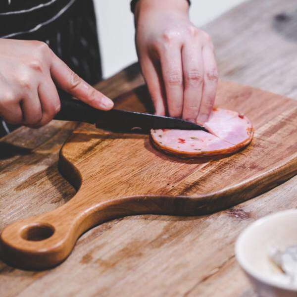 BolehDeals Black Walnut Cutting Board Kitchen Chopping Block Wood Cake Sushi Serving Trays Bread Fruit Pizza Tray 5 Sizes