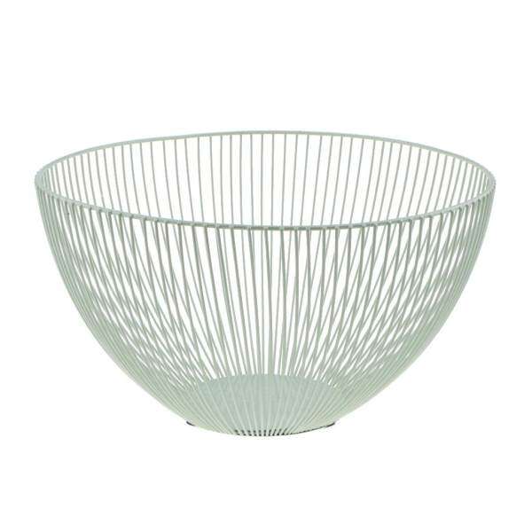 BolehDeals Metal Wire Fruit Basket Bowl Food Serving Bowl Candy Biscuit Snack Tray Deep Bowl 9x6inch