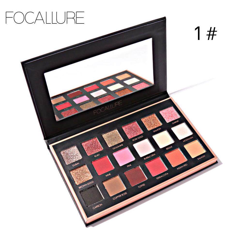 Pearlized อายแชโดว์ Eye Palette Professional 18 สีกันน้ำความงามสำหรับ FOCALLURE Pearlized อายแชโดว์ Eye Palette Professional 18 สีกันน้ำความงามสำหรับ FOCALLURE