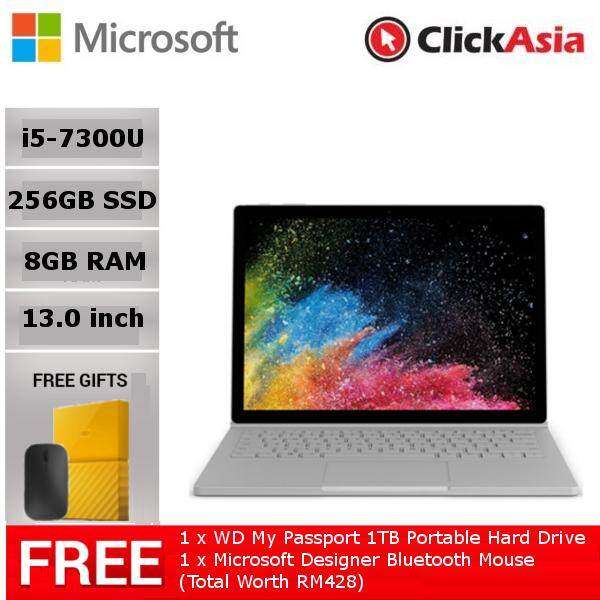 Microsoft Surface Book2 13inch / i5-7300U / 8GB / 256GB + Premium Bundle Malaysia