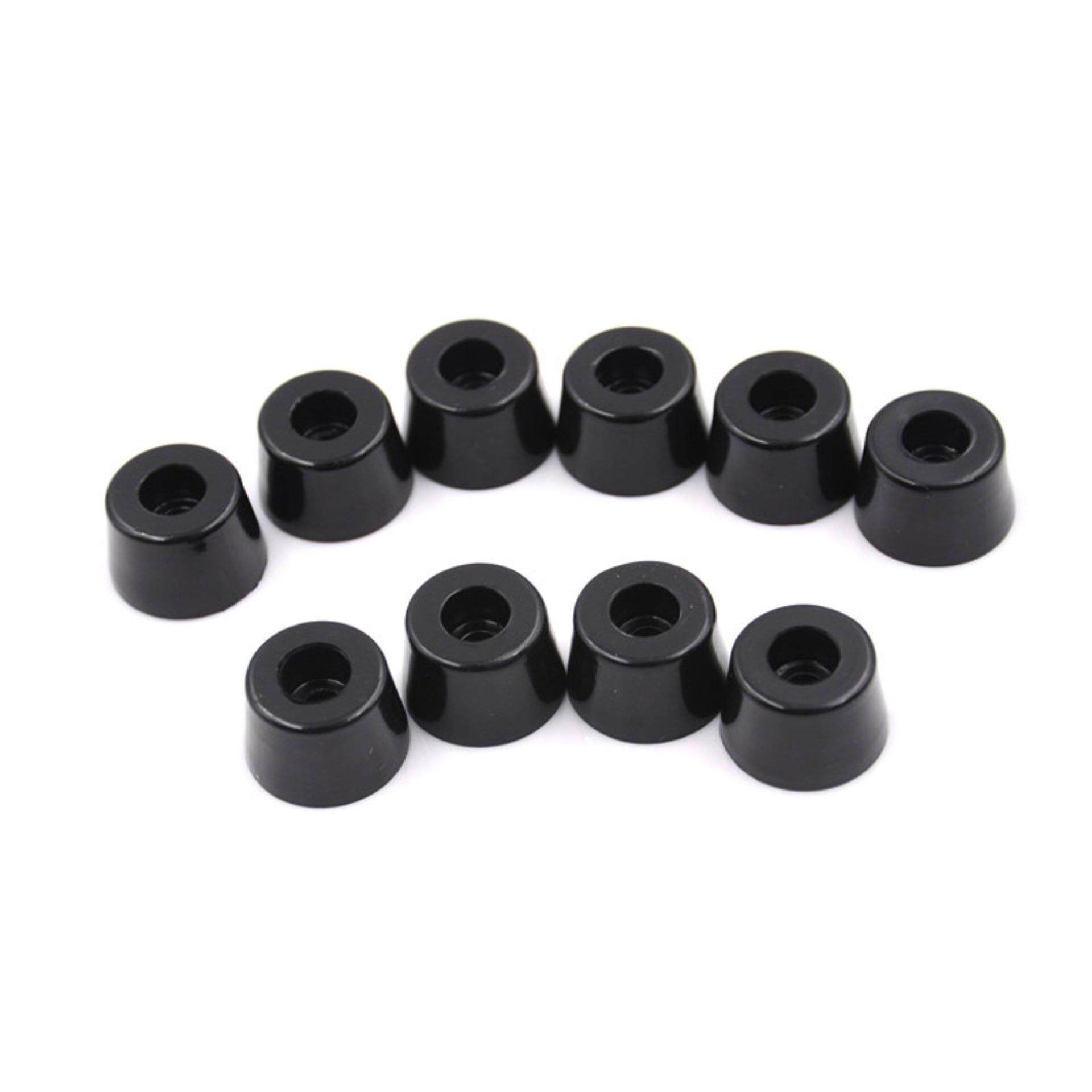 21 มิลลิเมตร x 15 มิลลิเมตรสีดำ Conical โคมไฟตีนยางเบาะนวมกันกระแทก - INTL