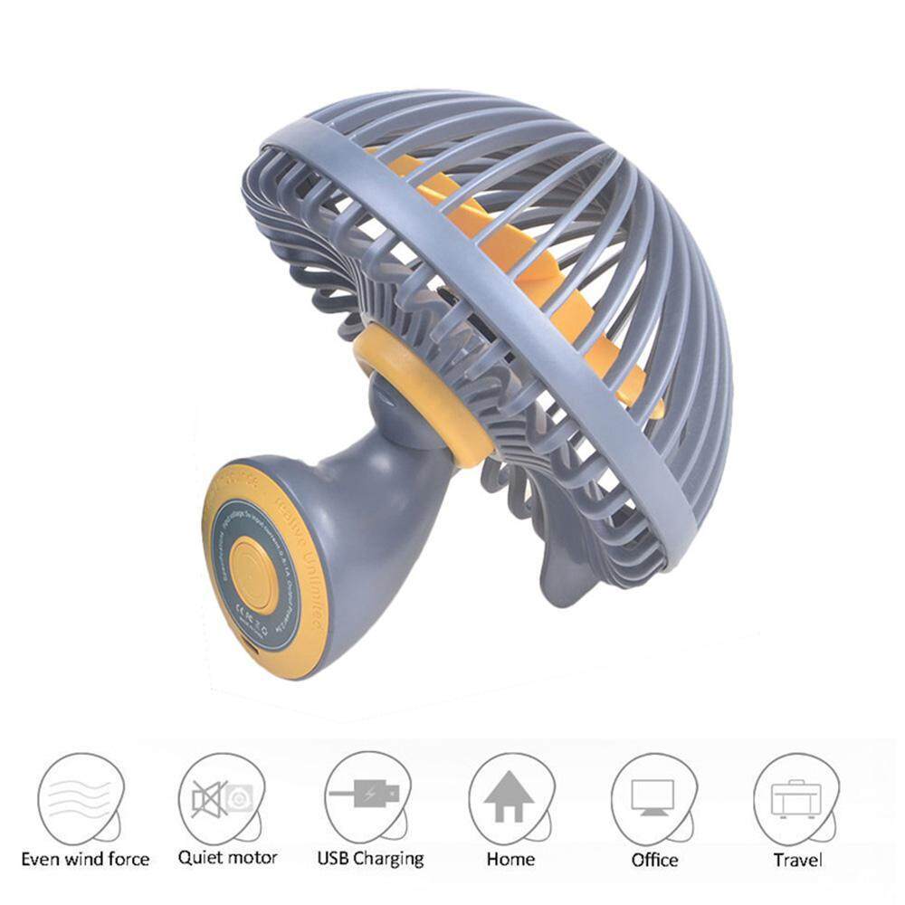 niceEshop USB Mini Handheld Fan Ultra-quiet Portable Fan Small Mushroom Shape Desktop Office Home Quiet Fans Blades Creative Home