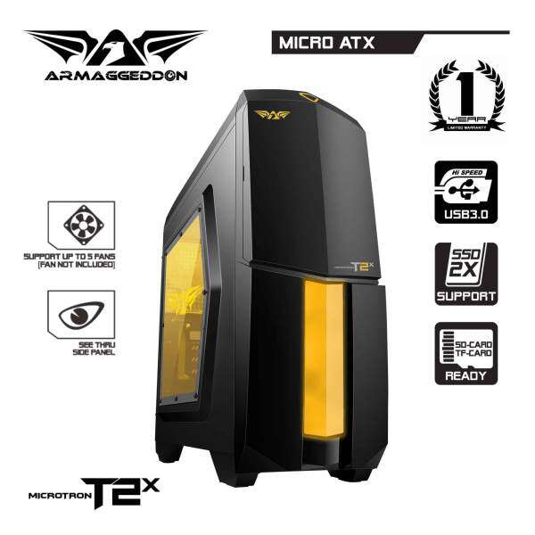 (CLEARANCE) Armaggeddon Microtron T2x Micro ATX Gaming PC Chassis - Support SSD and High End Graphic Card Malaysia