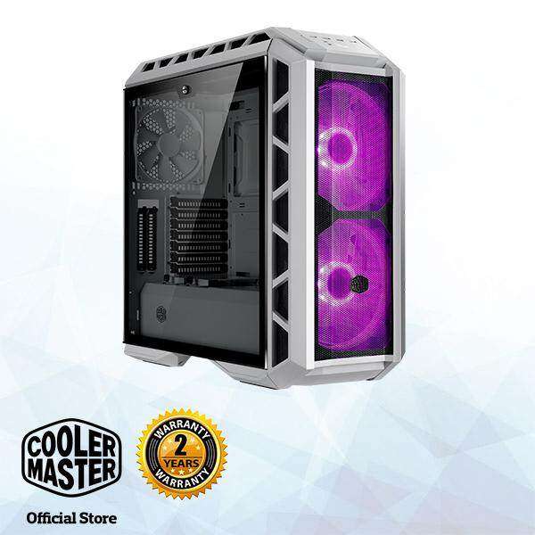 Cooler Master MasterCase H500P Mesh White E-ATX Gaming Case with Two 200mm RGB Fans Malaysia