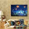 Halloween 5D Round Diamond Painting Embroidery DIY Needlework Cross Stitch Set Mosaic Art Craft Home Decor Gift 1