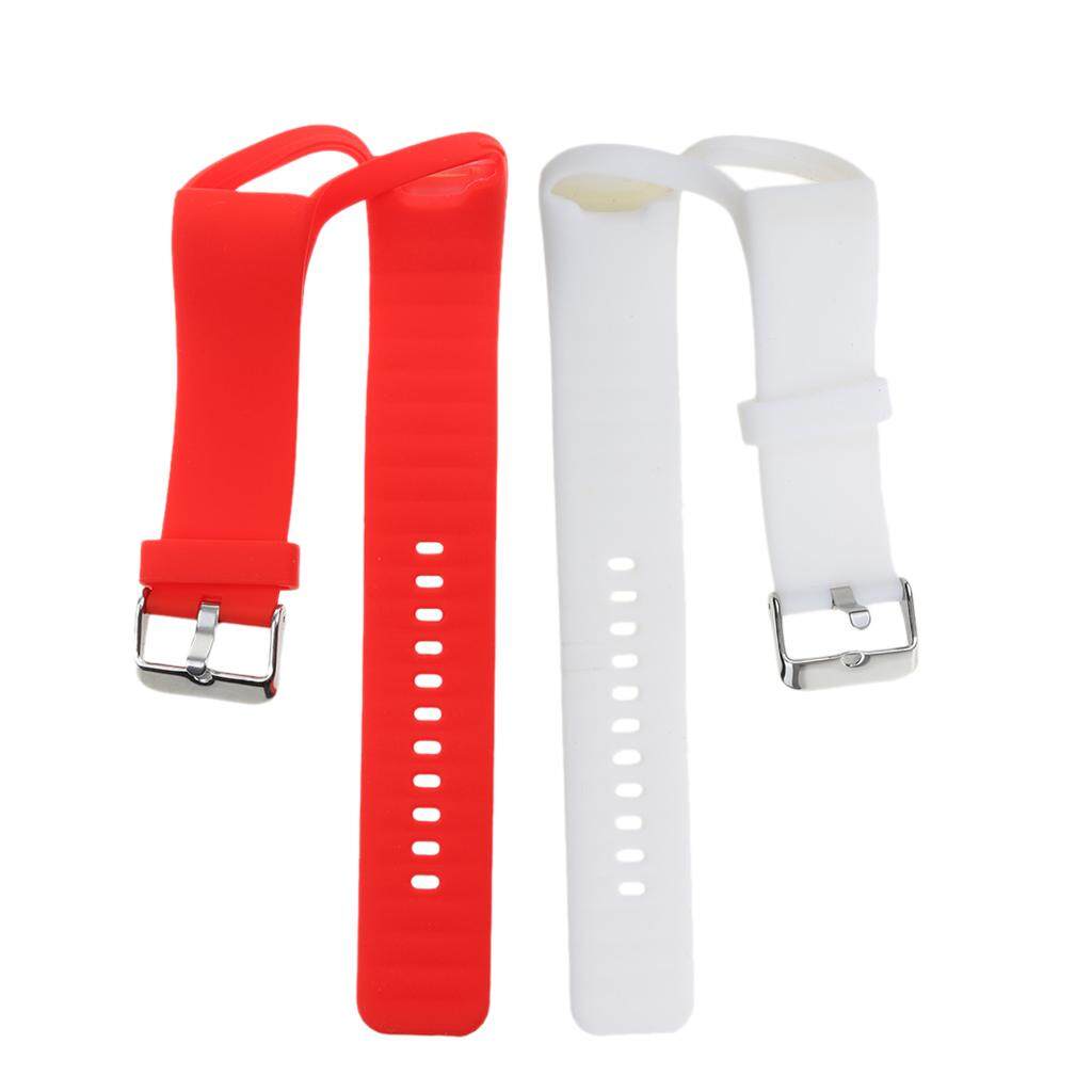Miracle Shining 2Pack Silicone Wrist Band Strap & Clasp for Polar A360 Bracelet Red+ White Miracle Shining 2Pack Silicone Wrist Band Strap & Clasp for Polar A360 Bracelet Red+ White