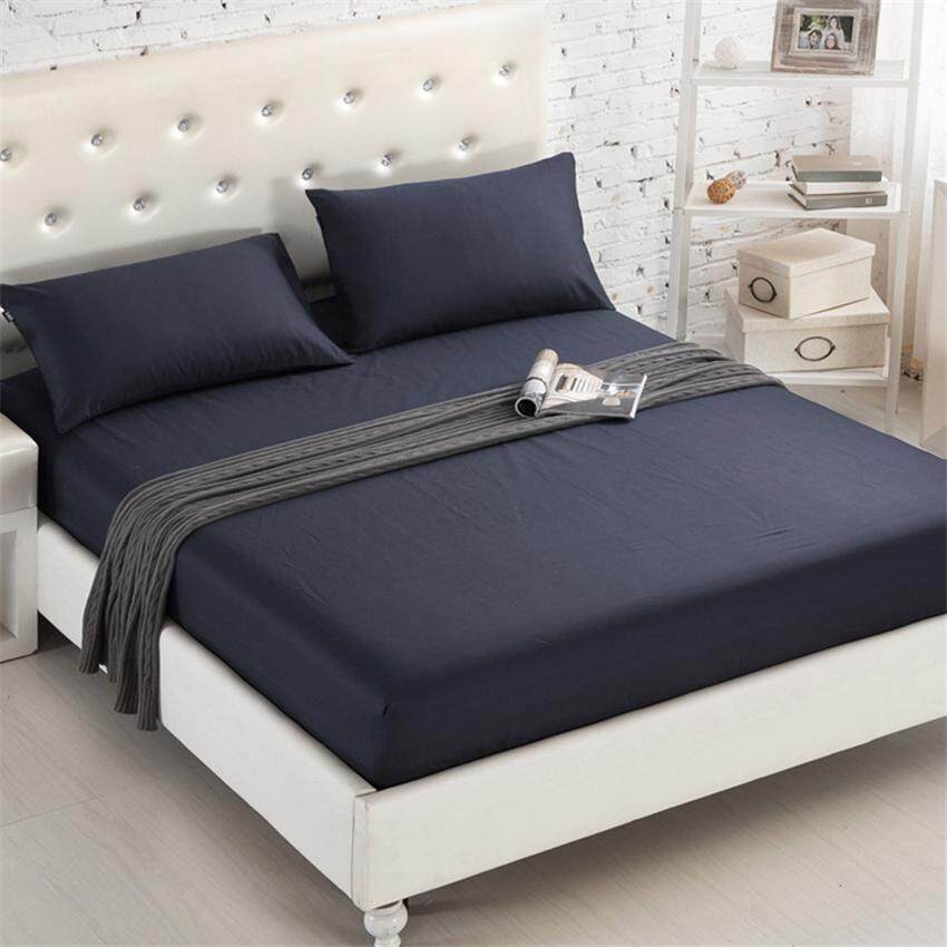 TTLIFE 1 PC Polyester Super Soft Solid Color Fitted Sheet Mattress Cover Bedding Cover Color as Picture Shown TTLIFE 1 PC Polyester Super Soft Solid Color Fitted Sheet Mattress Cover Bedding Cover Color as Picture Shown