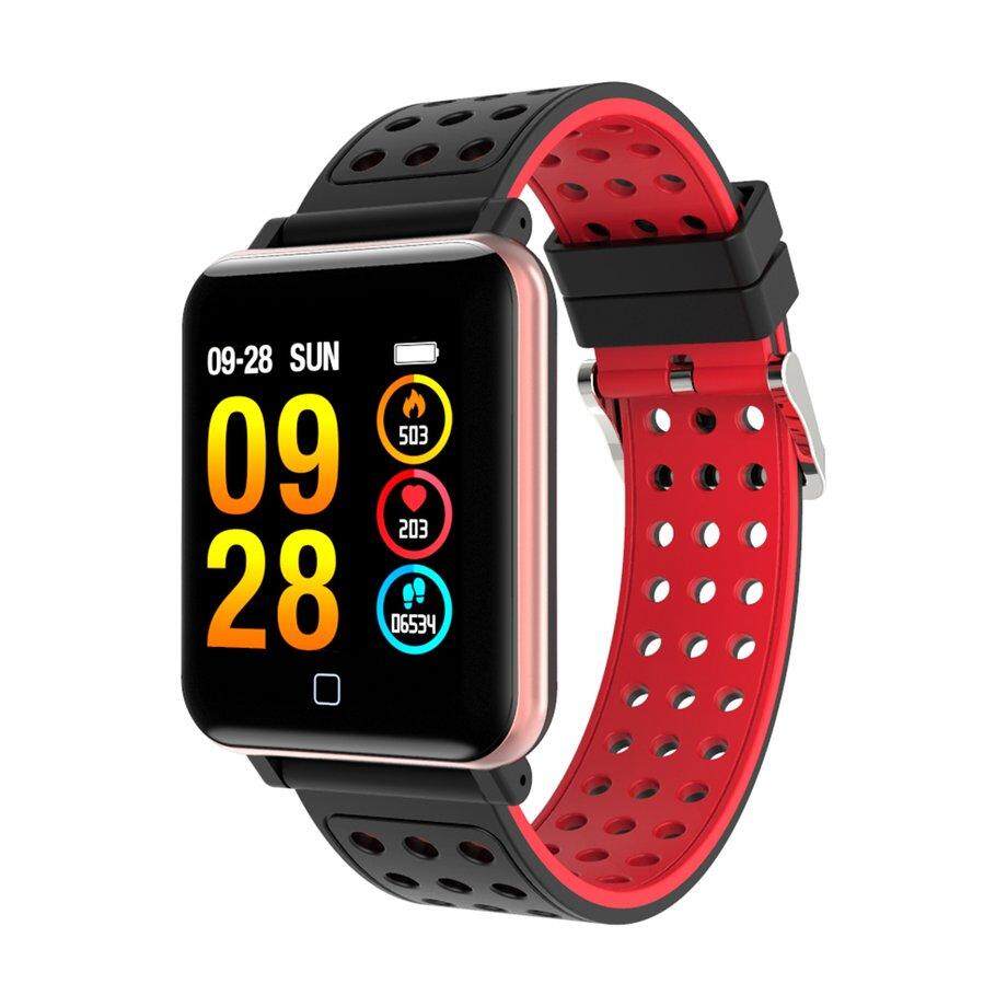 ERA M19 Smart Fitness & กิจกรรมนาฬิกา สายรัดข้อมือเพื่อสุขภาพ อุปกรณ์ไอทีสวมใส่ สี : สีดำ + สีแดง-389976739 ERA M19 Smart Fitness & กิจกรรมนาฬิกา สายรัดข้อมือเพื่อสุขภาพ อุปกรณ์ไอทีสวมใส่