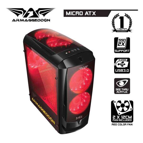 Armaggeddon M1Z Micro ATX Gaming Chassis with side transparent panel Malaysia