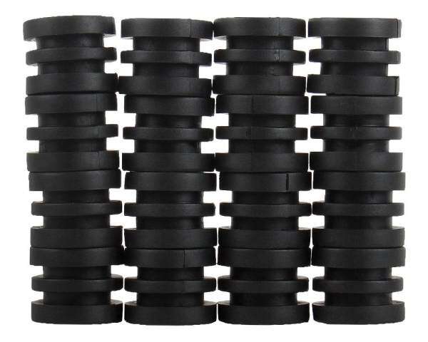 voovrof Anticollision 5/8 Inch Foosball Rods Rubber Bumpers for Foosball Table (Black) - intl