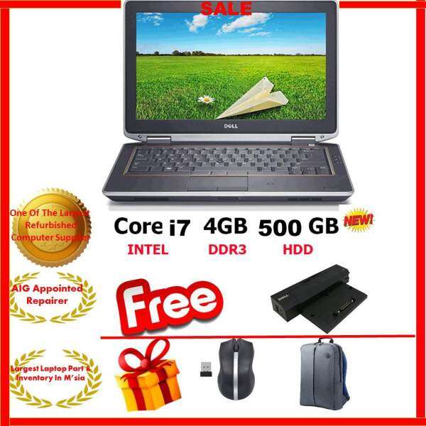 Dell Latitude E6320 LaptopIntel i7-2640M 2.80GHz 4gb 500gb w/7 pro Notebook (Factory Refurbished) + 6 Month Warranty ( Super Deal ) 12.12 Campaign Malaysia