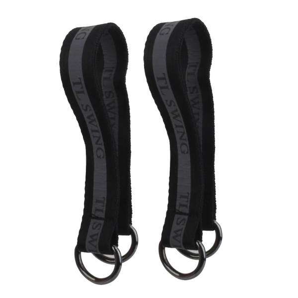 MagiDeal Polyester Bar Swing Hanging Straps 44cm 2pcs Black