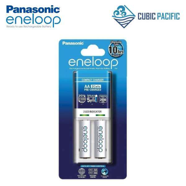 PANASONIC ENELOOP Basic Charger + 2 Piece AA Eneloop Rechargeable Battery 2000mAh (K-KJ51MCC20M) Malaysia