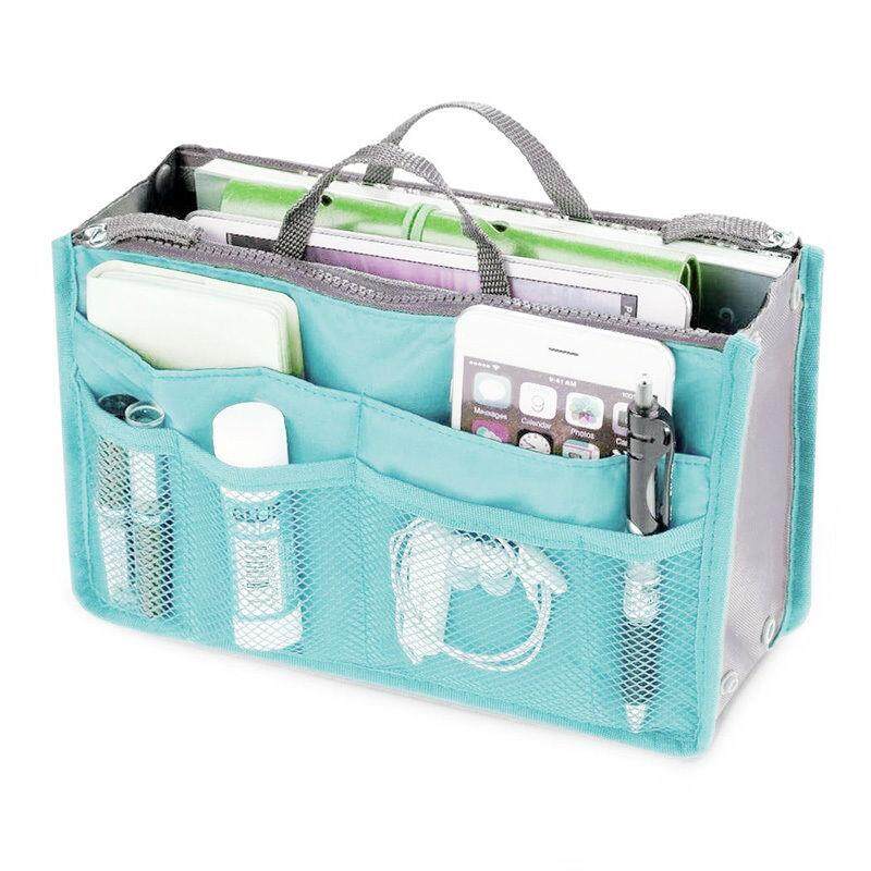 Portable Women Organizer Handbag Travel Bag Make-Up Case Red/Purple/Pink/Brown Portable Women Organizer Handbag Travel Bag Make-Up Case Red/Purple/Pink/Brown