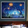 Halloween 5D Round Diamond Painting Embroidery DIY Needlework Cross Stitch Set Mosaic Art Craft Home Decor Gift 2