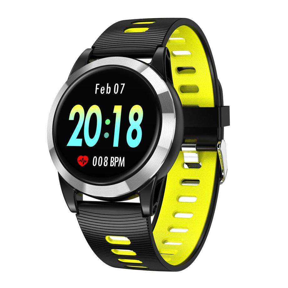 ERA R15 Smart Fitness & กิจกรรมนาฬิกา สายรัดข้อมือเพื่อสุขภาพ อุปกรณ์ไอทีสวมใส่ สี : สีดำ + สีเหลืองเงิน-389966934 ERA R15 Smart Fitness & กิจกรรมนาฬิกา สายรัดข้อมือเพื่อสุขภาพ อุปกรณ์ไอทีสวมใส่