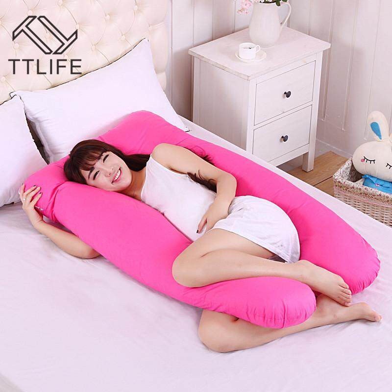 TTLIFE Sleeping Support Pillow For Pregnant Women Body 100% Cotton Pillowcase U Shape Maternity Pillows Pregnancy Side Sleepers Bedding - intl