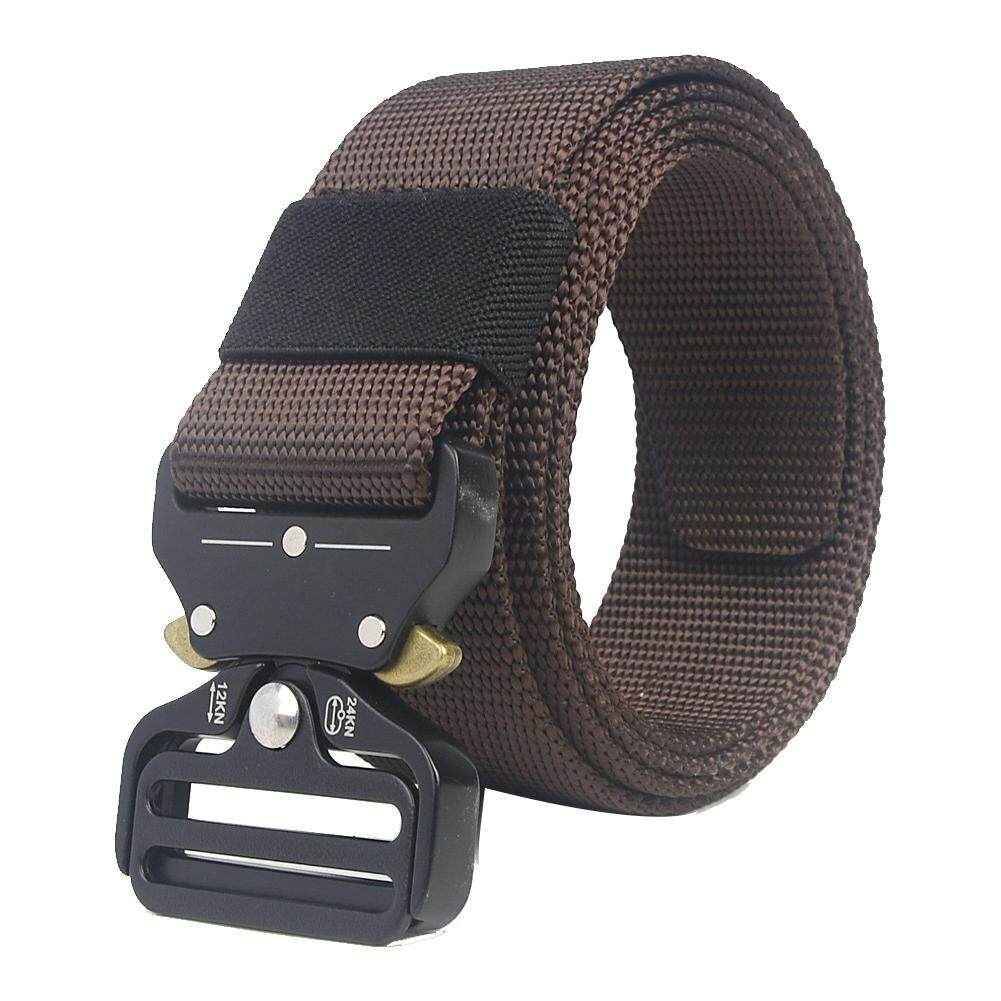 กลางแจ้ง FightingBelt ผู้ชาย - Eye Eye หัวเข็มขัดไนลอนแห้งเร็วเข็มขัดยุทธวิธีผ้าแคนวาส