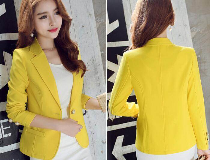 แจ็ตเก็ตคอปก สูททำงานผู้หญิง ZASHION Formal Classic Blazer Jacket Cardigan