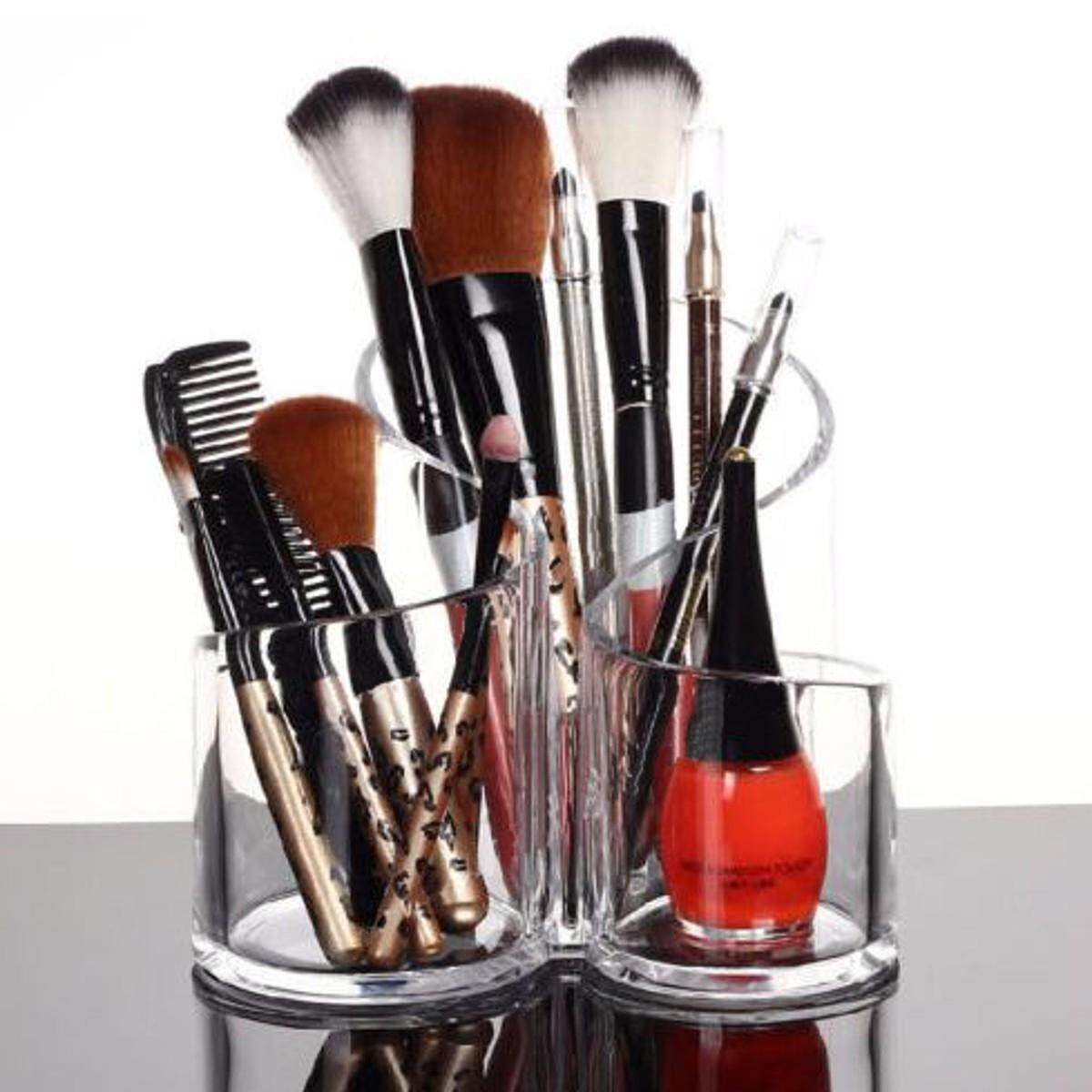1Pcs Acrylic Clear Cylindrical Holder Brush Makeup Cosmetic Organizer Storage 1Pcs Acrylic Clear Cylindrical Holder Brush Makeup Cosmetic Organizer Storage