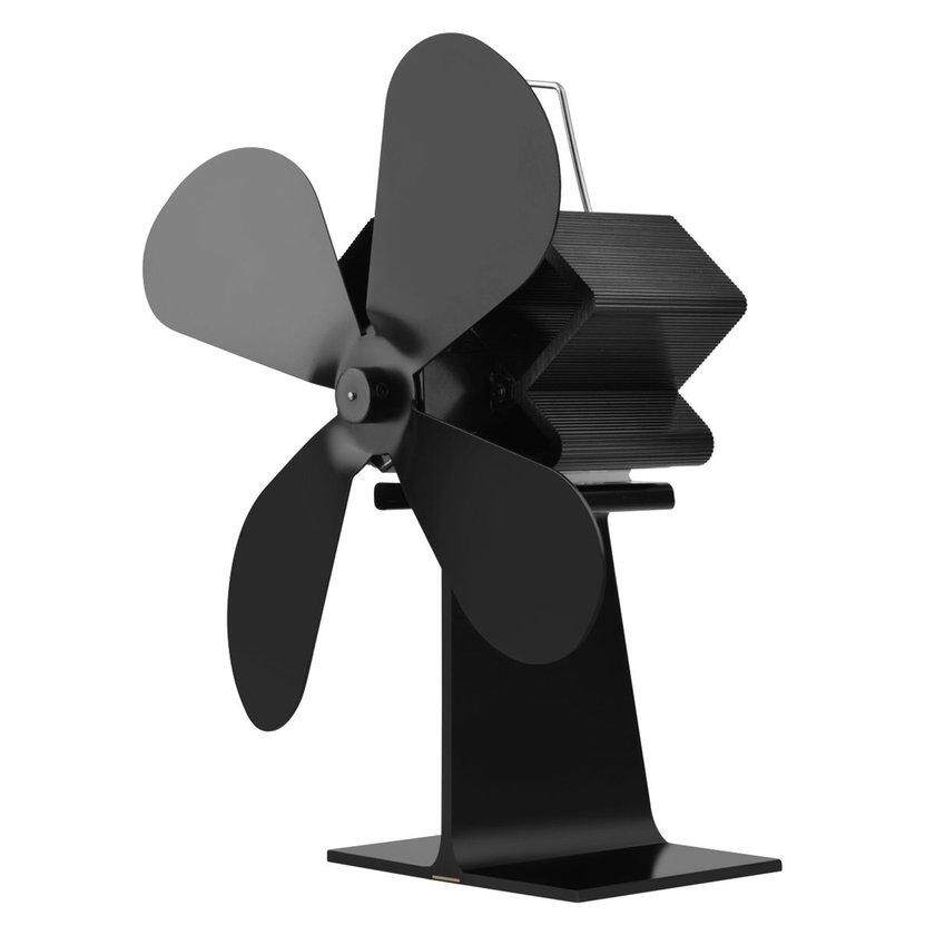 LALOVE 4 - Blade ความร้อน Powered พัดลมเตาท่อนไม้ Burner Ecofan Quiet เตาผิงพัดลม