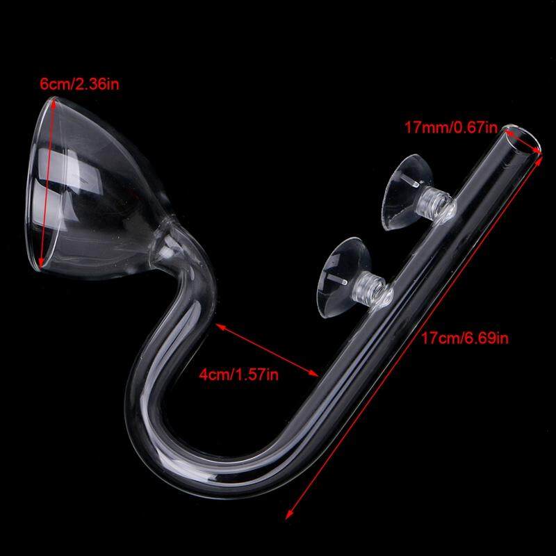 Aquarium Planted Glass Outflow Inflow Lily Pipe 13mm/17mm Tube With Suction Cup Aquarium Planted Glass Outflow Inflow Lily Pipe 13mm/17mm Tube With Suction Cup