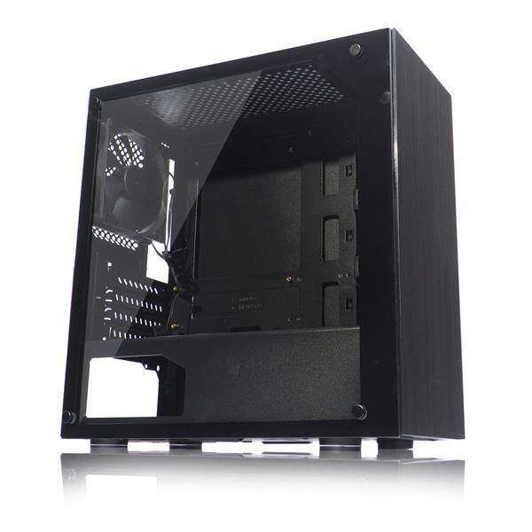 Tecware Nexus M Tempered Glass Casing With 3 x 12CM Fan (Full Black) Malaysia