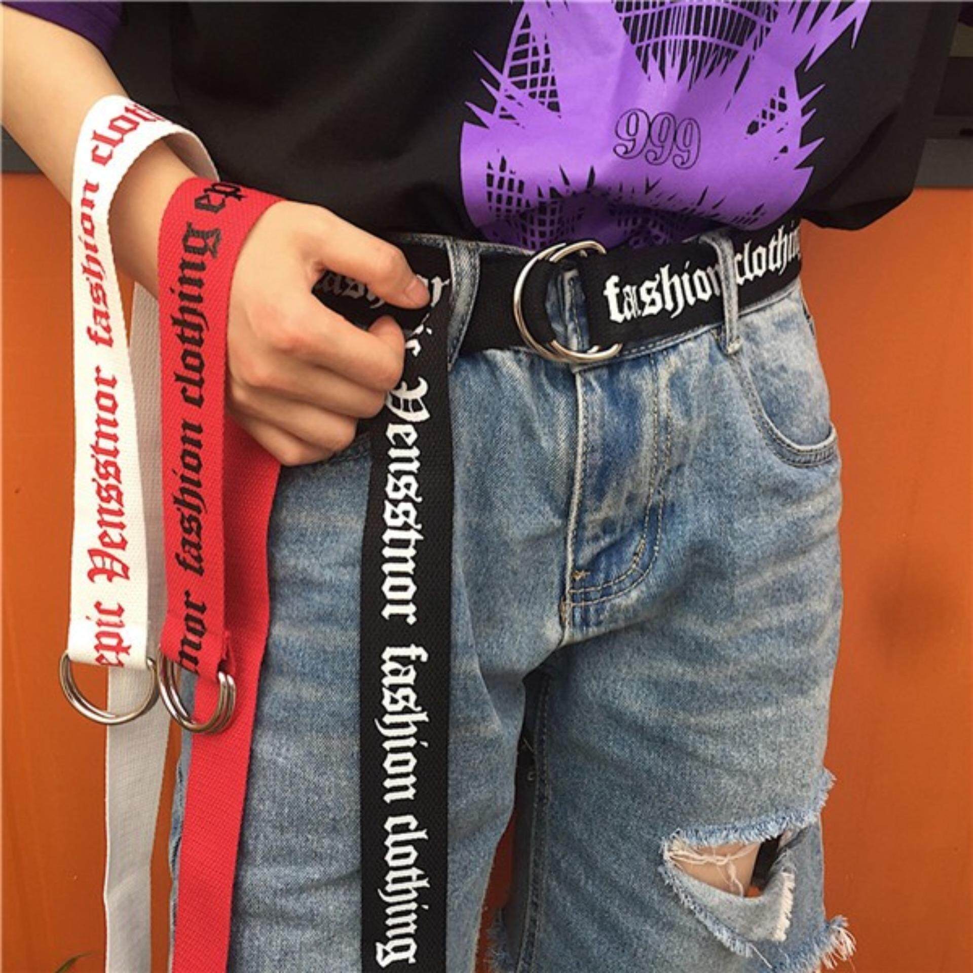 130cm Fashion Neutral Nylon Canvas Belt Printing Thai D Ring Double Buckle Belt 130cm Fashion Neutral Nylon Canvas Belt Printing Thai D Ring Double Buckle Belt