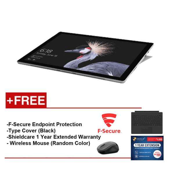 Microsoft Surface Pro I5/4G 128GB + Type Cover Black + Shield Care 1 Year Extended Warranty + F-Secure End Point Protection + Wireless Mouse(Random Color) Malaysia