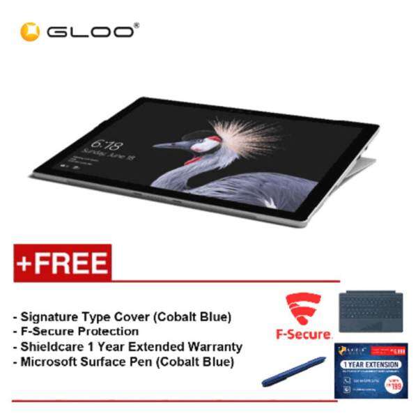 NEW Microsoft Surface Pro-Core i5 8G / 256GB Free Surface Pro Type Cover (Cobalt Blue) + Shield care 1 Year Extended Warranty + F-Secure End Point Protection + Microsoft Surface Pen (Cobalt Blue) Malaysia