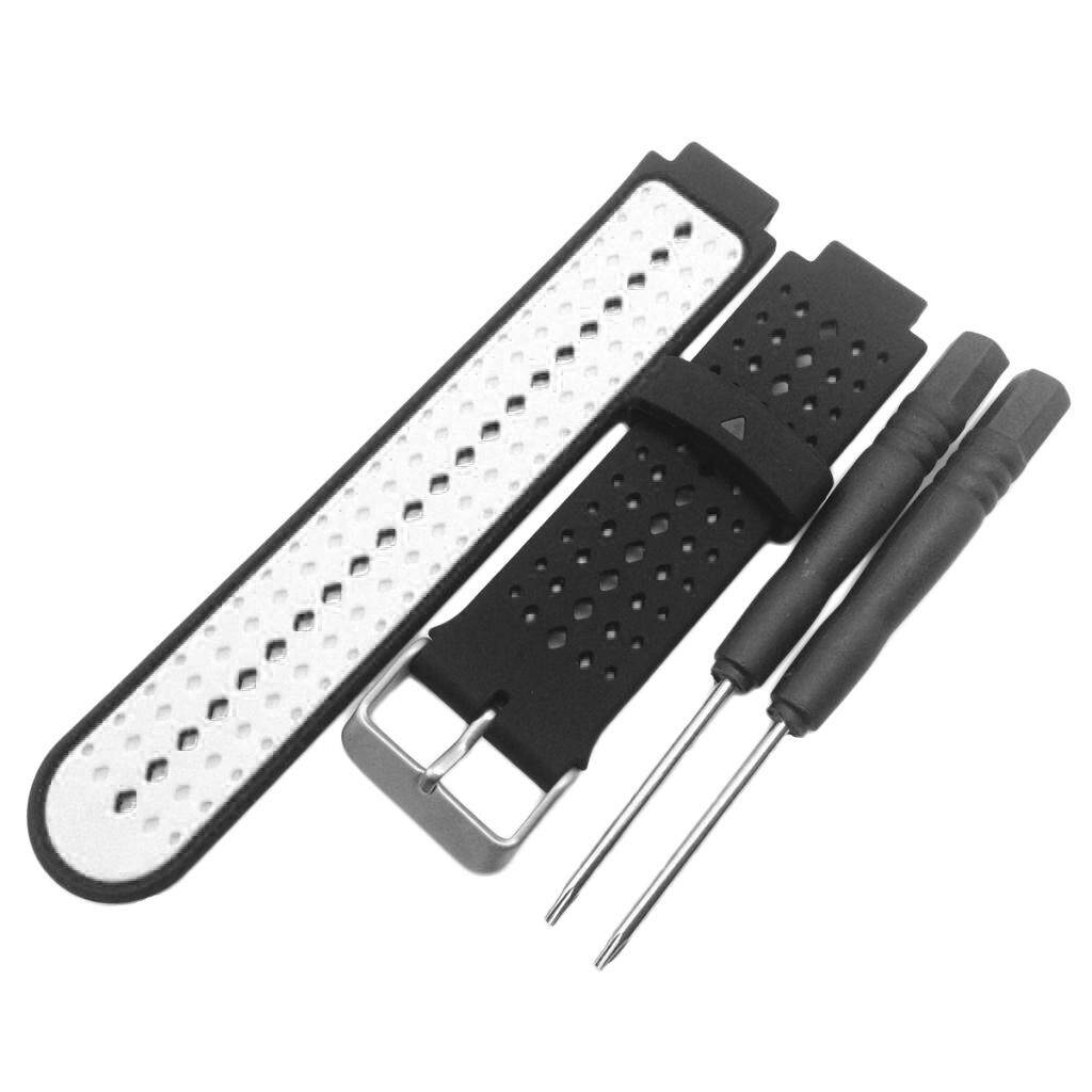 Miracle Shining Replacement Band For Garmin Forerunner 220 230 235 620 Black & White Miracle Shining Replacement Band For Garmin Forerunner 220 230 235 620 Black & White