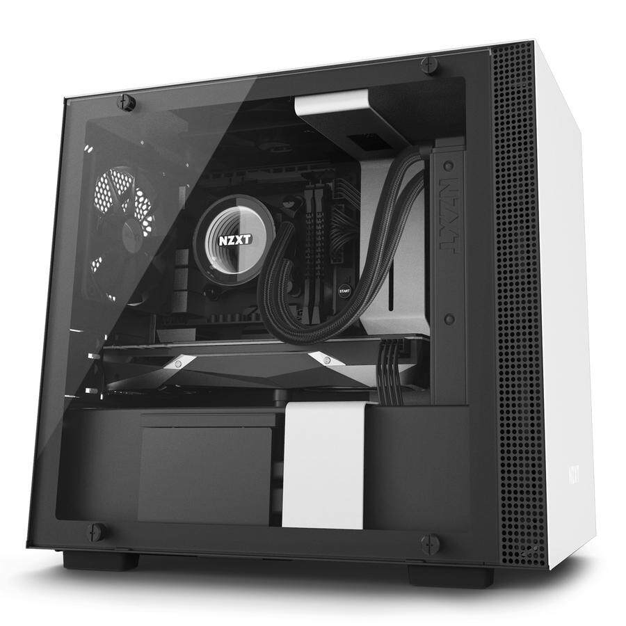 # NZXT H200i CAM-powered Premium Mini-ITX Tempered Glass Case # Black | White | Red Malaysia