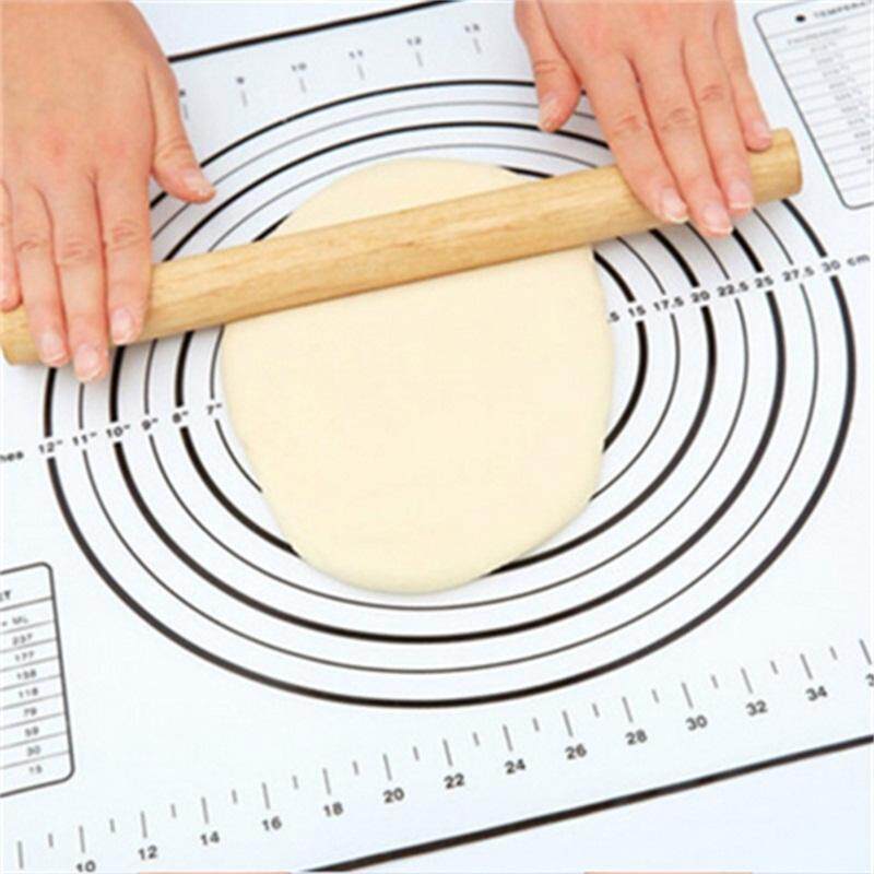 Non - Stick ซิลิโคนแผ่นรองอบวัด Pad หนาแป้งแผ่นรองนวดกันน้ำ DIY ทำขนมอบ 60x40 เซนติเมตร