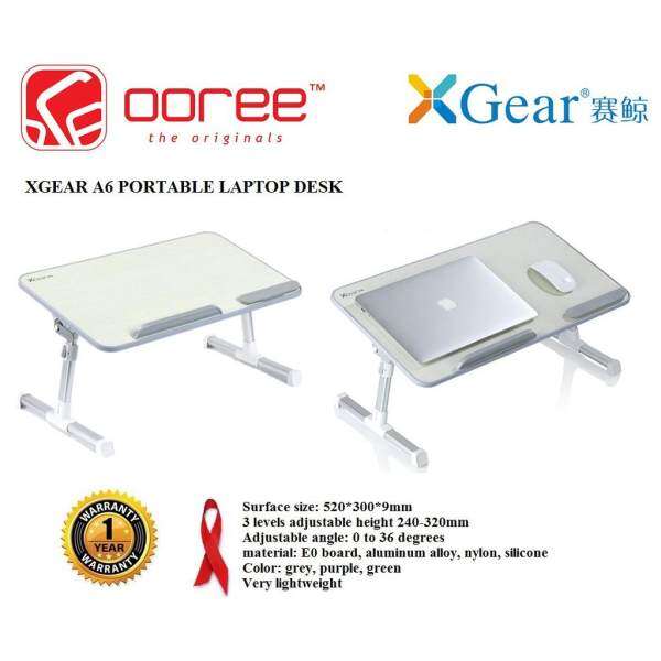 GENUINE XGear A6 Foldable Portable Laptop Notebook Bed Table Stand (Support up to 15 notebook) Malaysia
