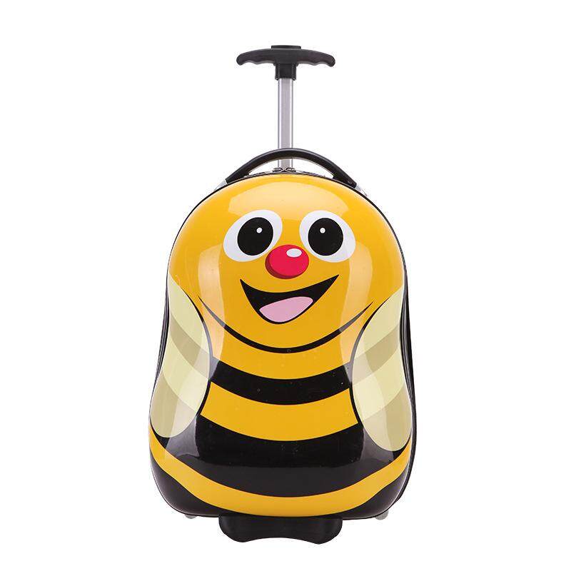 New cartoon cute one-way egg shell schoolbag children 16-inch pull pole luggage suitcase, children's bag, backpack, cartoon bag, pull pole bag, double shoulder bag, anti-loss bag