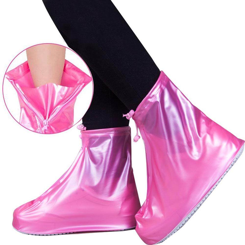 Vankel จักรยานกันน้ำรองเท้ามอเตอร์ไซด์ครอบคลุม, Reusable Snow Overshoes ท่องเที่ยวสำหรับผู้หญิงผู้ชายเด็ก, รองเท้าบูทหน้าฝน - INTL