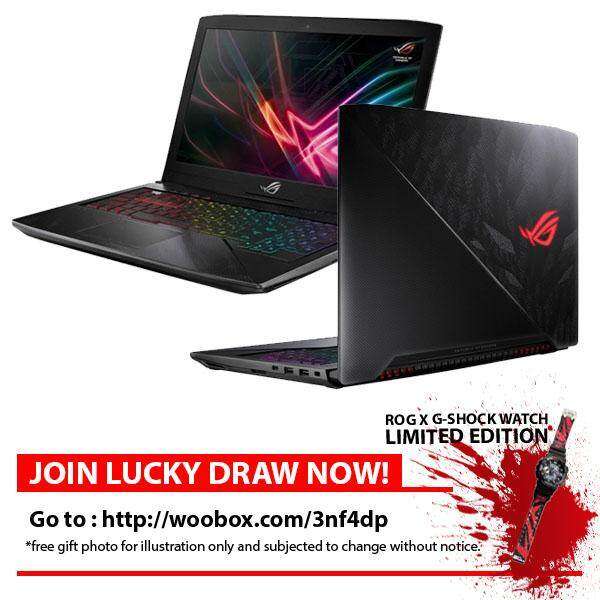 ASUS GL503G-EEN137T HERO MONSTER SCALE (I7-8750H/4G GTX1050TI/1TB+128G/2YRS) + BAG Malaysia