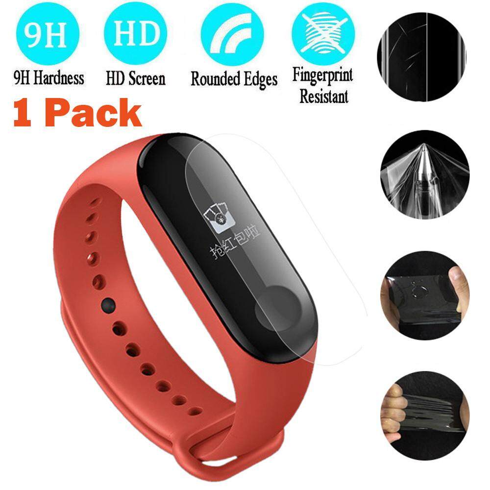 Qyshop 1PC Tempered Screen Full Cover Screen Protector Film For Xiaomi Mi Band 3