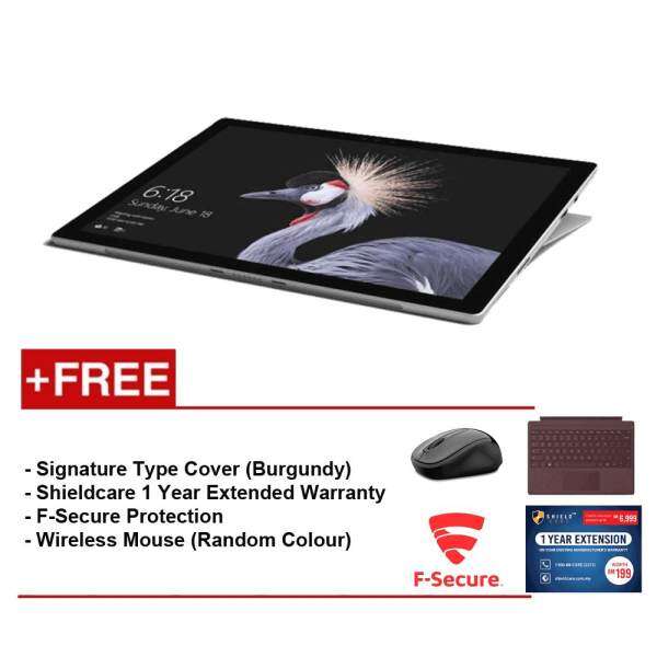 Microsoft Surface Pro i5/8G 256GB Free Type Cover Burgundy + Shield Care 1 Year Extended Warranty + F-Secure End Point Protection + Wireless Mouse Malaysia