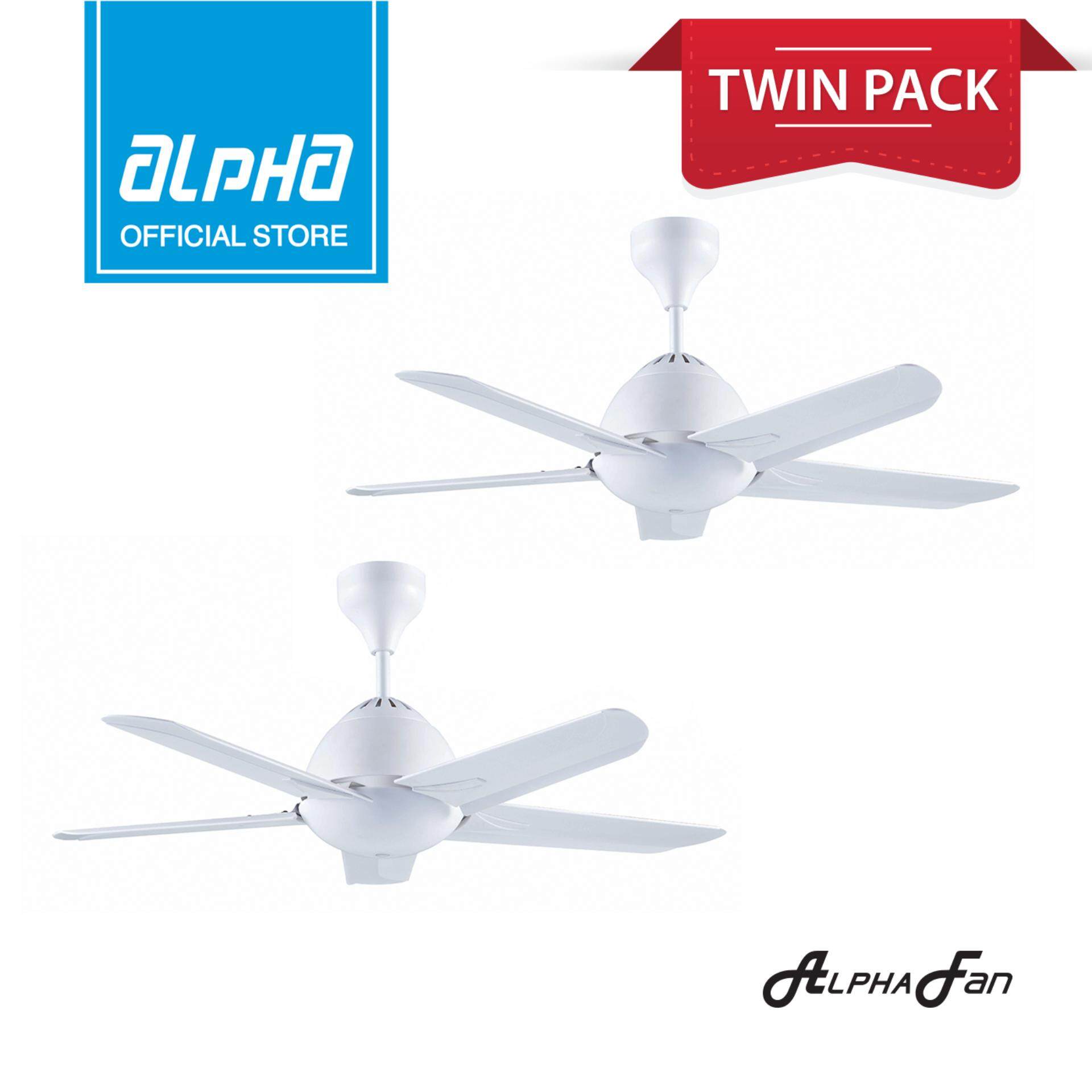 Twin Pack Alpha Af20 5b 42 Ceiling Fan With 5 Blades Sd Twin Pack Alpha Af20 5b 42 Ceiling Fan With 5 Blades Sd Remote White Malaysia