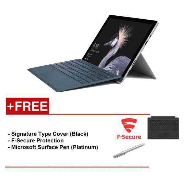 NEW Microsoft Surface Pro-Core I7 8G/256 GB Free Surface Pro Type Cover(Black)+ F-Secure EndPoint Protection+ Microsoft Surface Pen (Platinum) Malaysia