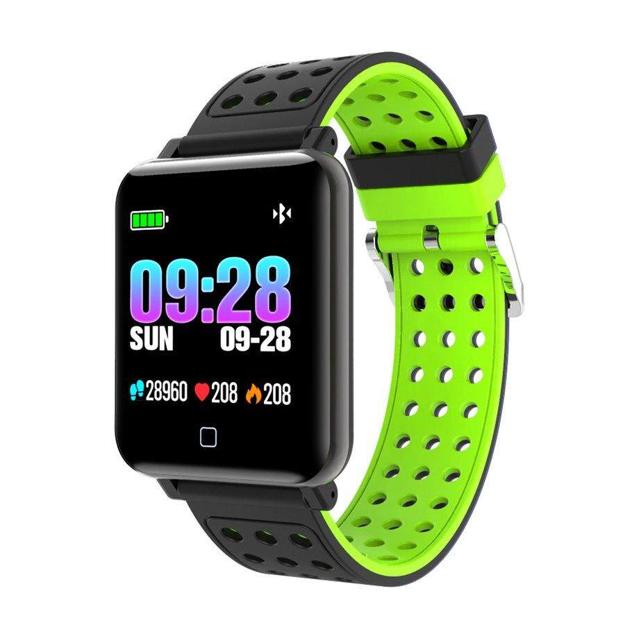 ERA M19 Smart Fitness & กิจกรรมนาฬิกา สายรัดข้อมือเพื่อสุขภาพ อุปกรณ์ไอทีสวมใส่ สี : สีดำ + สีเขียว-389976738 ERA M19 Smart Fitness & กิจกรรมนาฬิกา สายรัดข้อมือเพื่อสุขภาพ อุปกรณ์ไอทีสวมใส่