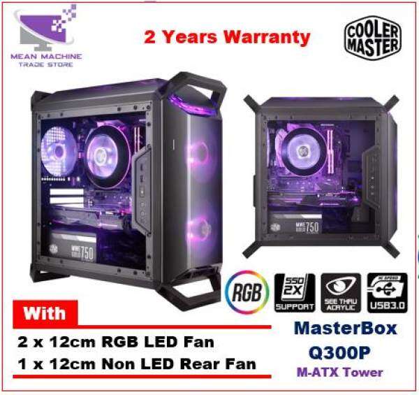 Cooler Master Masterbox Q300P M-ATX Side Acrylic RGB Gaming Chassis Malaysia
