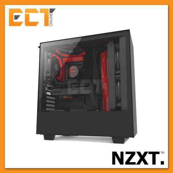 NZXT H500 Full Tempered Glass ATX Gaming Casing Chassis (Black/White/Red) Malaysia