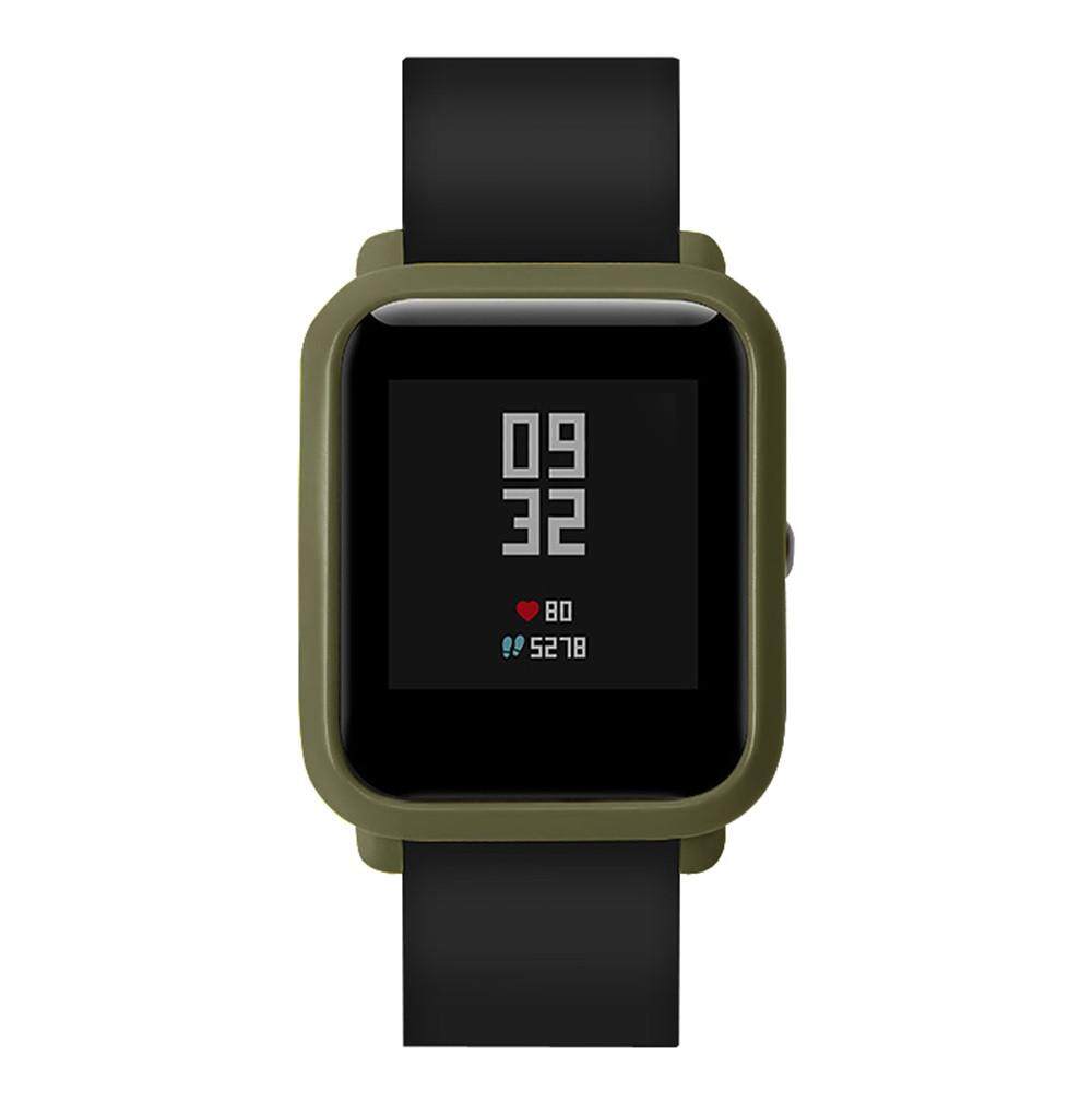 PLANIESTY ที่มีสีสันฝาครอบเคสพีซีป้องกันสำหรับ Xiaomi huami amazfit BIP นาฬิกาเยาวชน - INTL PLANIESTY ที่มีสีสันฝาครอบเคสพีซีป้องกันสำหรับ Xiaomi huami amazfit BIP นาฬิกาเยาวชน - INTL